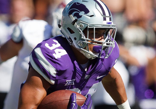 DScottFritchen's tweet photo. To watch: K-State avg 1.46 yd/att vs WVU last 2 yrs. WVU defense allowing Big 12-worst 5.04 yd/att in 2016. Who'll win this battle today? https://t.co/EOpAx4W9i4