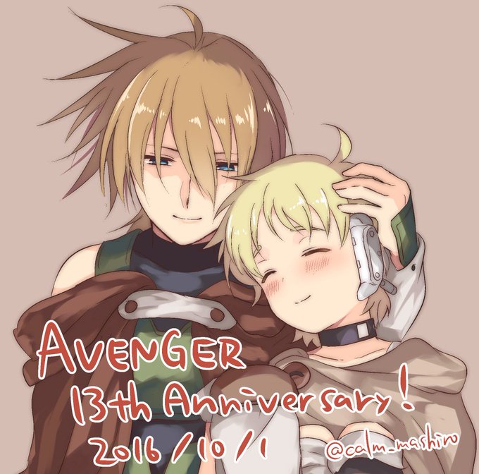 AVENGER13周年おめでとう!!!落書きクオリティでごめん!!!!! 