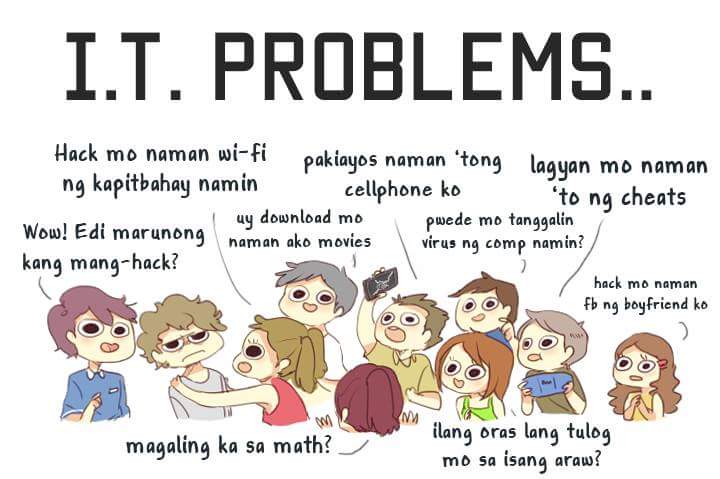 Programmerrr_'s tweet image. * patanggal virus
* magaling ka sa math?
* padload movies
* paayos ng cellphone
😂😂😂😂😂