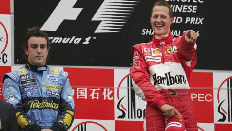 @ScuderiaFerrari @F1 
1 October 2006 #CinaGP victory
#Michael_Schumacher 1⃣
@alo_oficial 2⃣
@OfficialFisico 3⃣