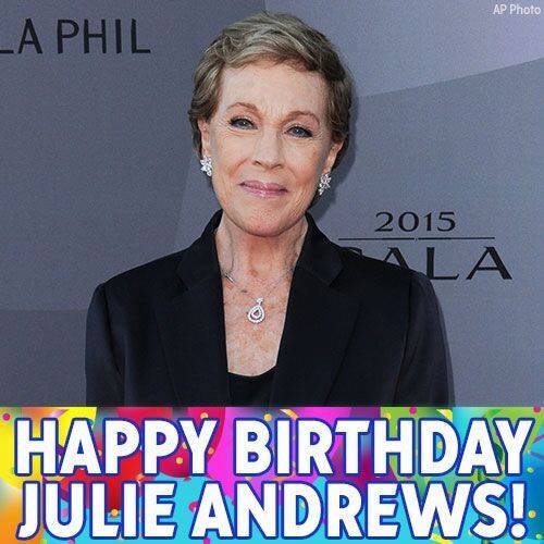 HappyBirthday, JulieAndrews! Wishing you a day that’s practically perfect in every way!