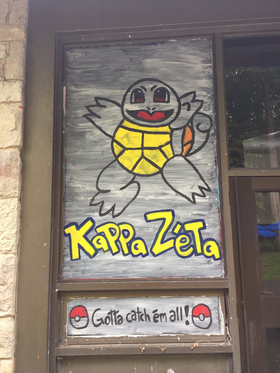 UPJgreeks's tweet photo. The @KZ_UPJ Homecoming window #H2P https://t.co/lsAHNTk8yX