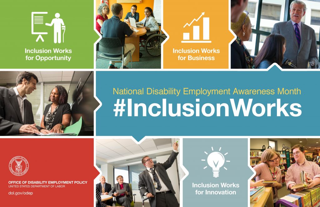 Today kicks off National #Disability #Employment Awareness Month! Let’s Show the World How #InclusionWorks
goo.gl/WPYsqn #NDEAM