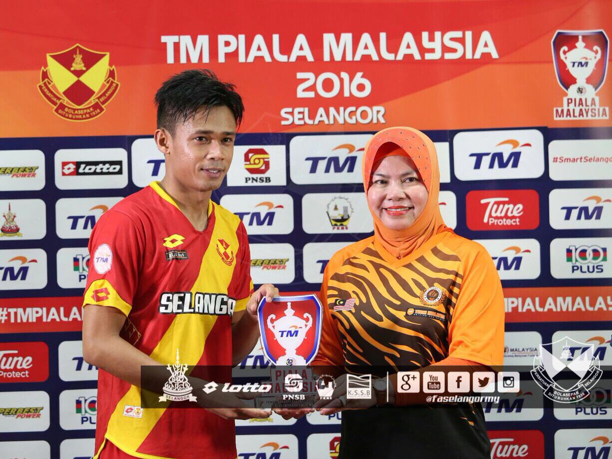 selangorfc's tweet photo. FOTO: Pemain #RedGiants @HazwanBakri19 dipilih pemain terbaik aksi separuh akhir #TMPialaMalaysia2016 #SELvTTM malam ini https://t.co/itdCMLGmxs