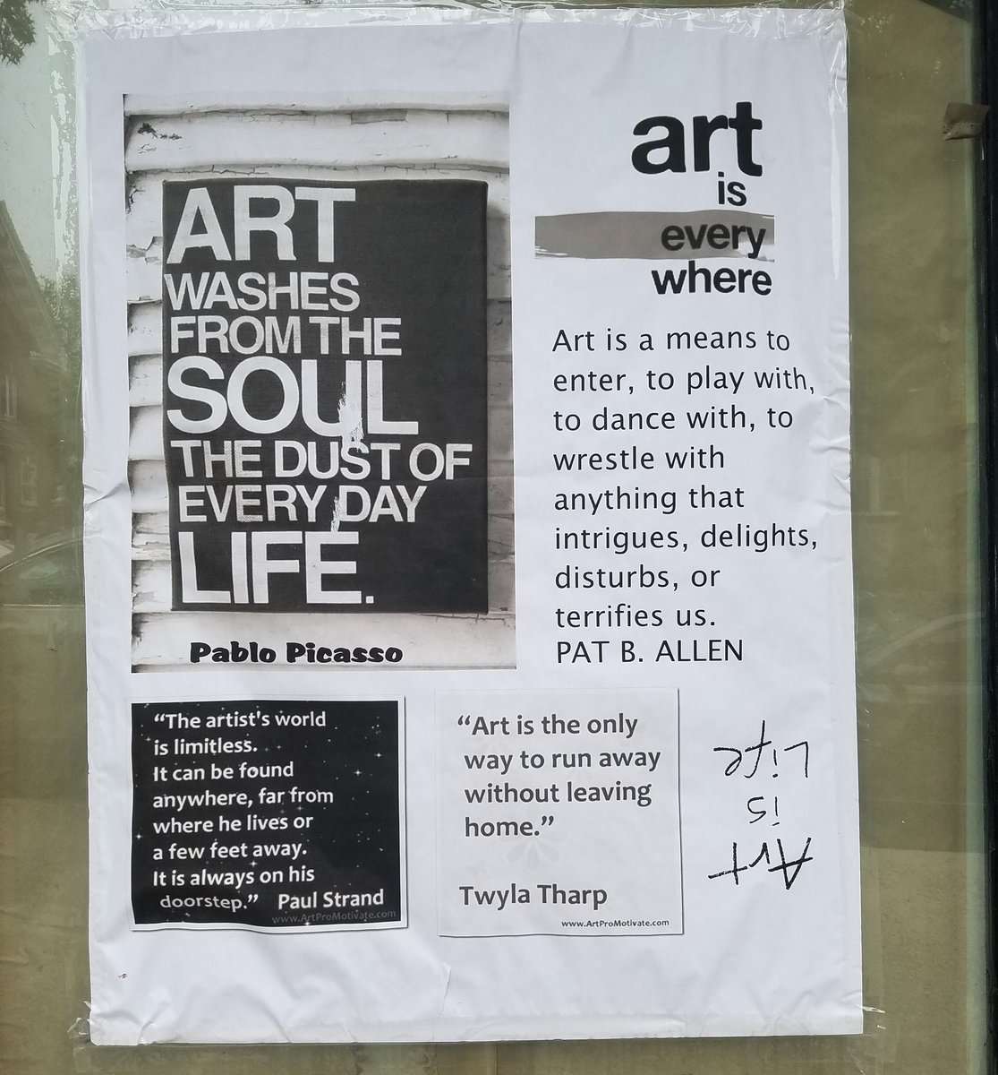 ramosmodeny's tweet photo. Art is life! #quote #madeinnyc #art #lovingnyc #nycstreets #NYC #artislife #onourwaytowork #lovewhatyoudo https://t.co/KbDJffmN6a