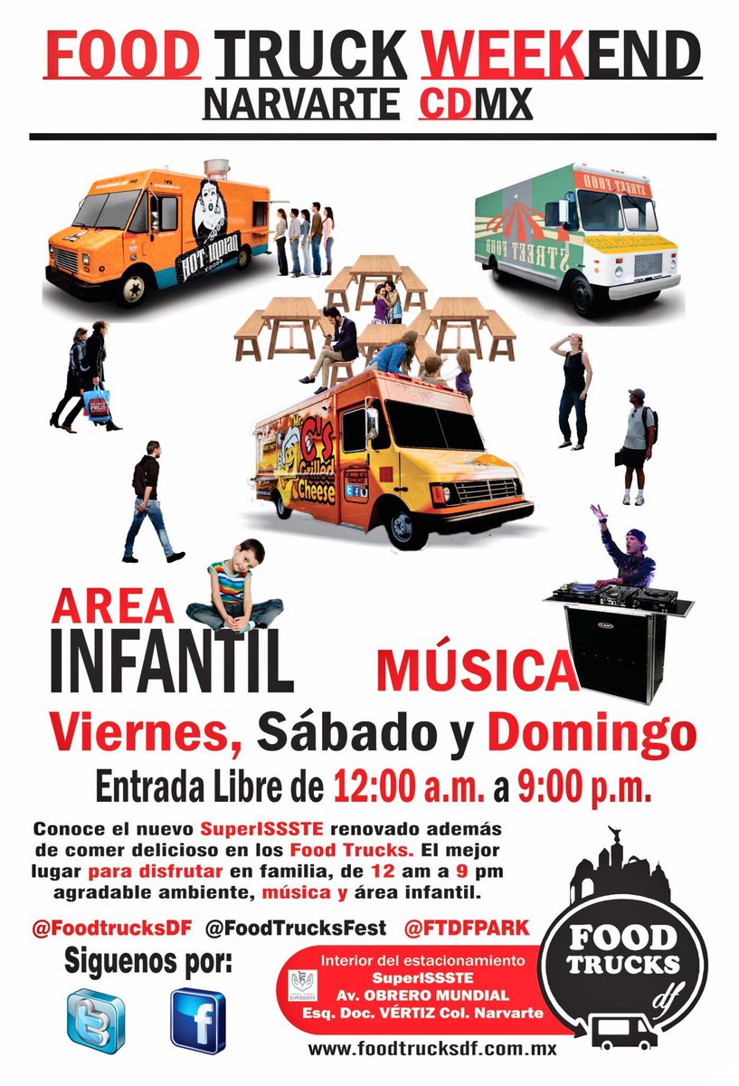 Vecinos de #Narvarte Una muy buena opción para este fin de semana para ir a comer <a href="/FoodtrucksDF/">FoodtrucksDF</a> #PetFriendly <a href="/infonoctambulo/">El Wama</a> ¡Vamo Ya!