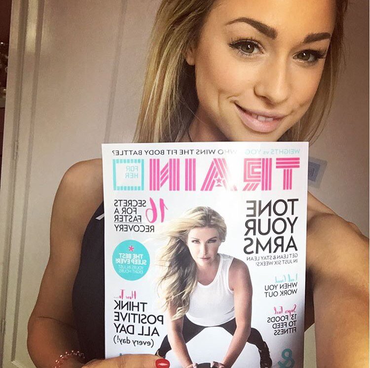 TheGymChef's tweet photo. Check us out in the TRAIN for her Magazine. The lovely Imogen got her hands on a copy. Have you got yours? #ReasonToSeason #TheGymChef https://t.co/rgRhjqcDIg
