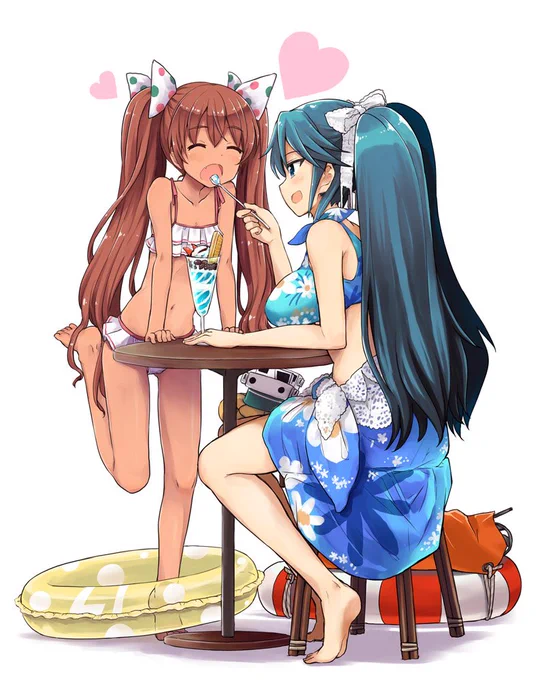 先日ですが、艦々日和130話更新されておりますのでよろしくです!【艦これ プレイ漫画/水本正】艦々日和 第130回 提督と準備万端! ブンタン沖 - コミニー[Cominy] https://t.co/tyIXHDC32t
+五十鈴もこれから夏休み 