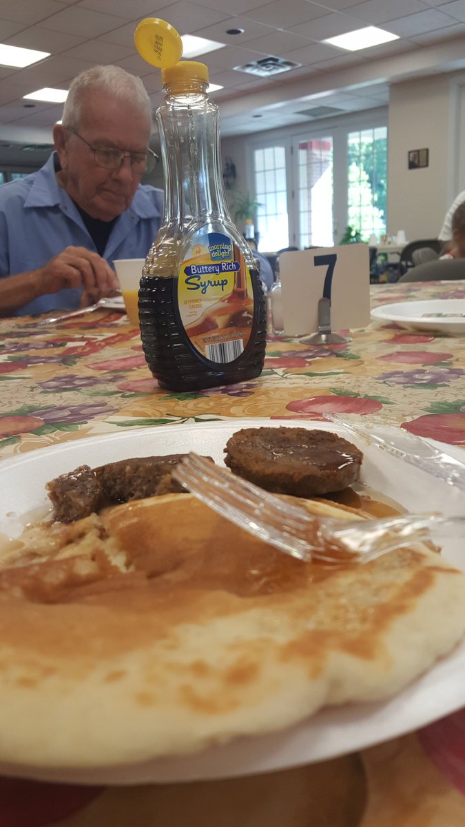 Good start to the day at the Mannington Kiwanis pancake breakfast Oktoberfest. <a href="/MarionCVB/">Marion Co. WV</a>