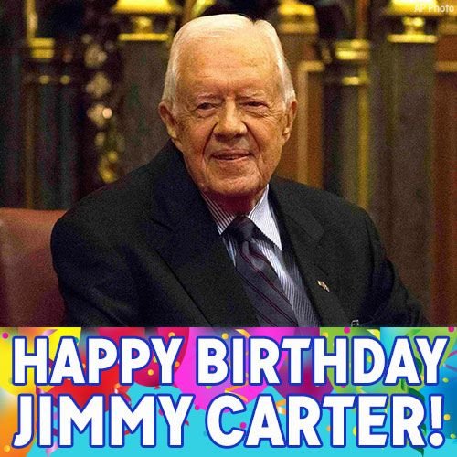 HappyBirthday, President JimmyCarter! Our 39th president turns 92 today -- join us in wishing him well!