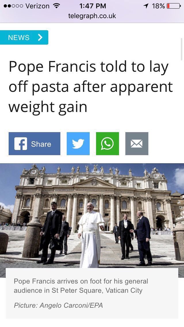 OLUFlagFootball's tweet photo. Don't listen to them @Pontifex you're perfect https://t.co/ecFfFFiLdo