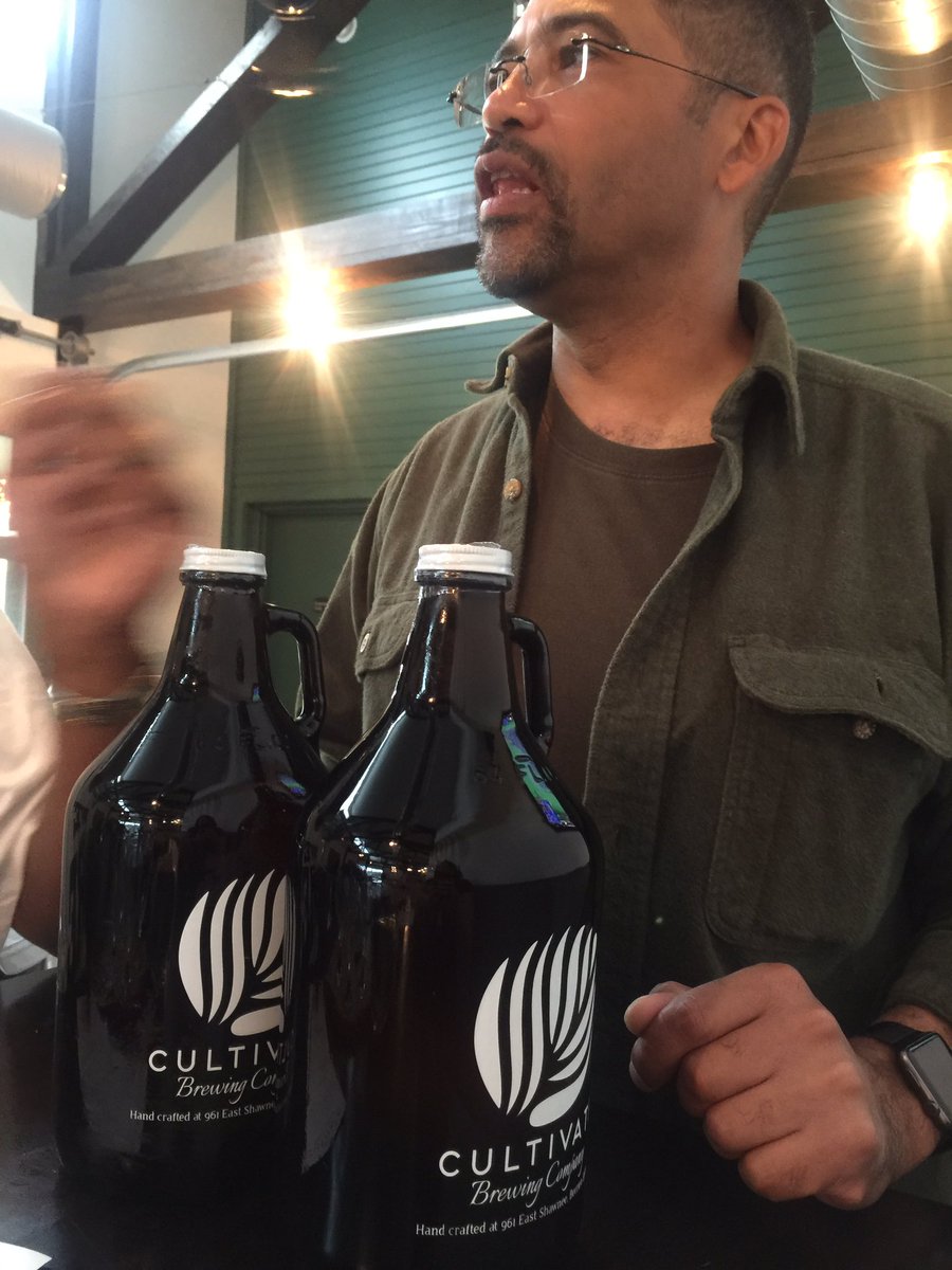 Followed up the winery w <a href="/cultivatebrew/">Cultivate Brewing Co</a> tasting and some BBQ brisket sandwiches. #Microbrew was outstanding! #buyMichigan #drinklocal #beer