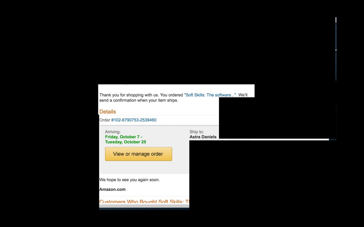 AstraRai's tweet image. Just ordered Soft Skills by @jsonmez #simpleprogrammer #softskills