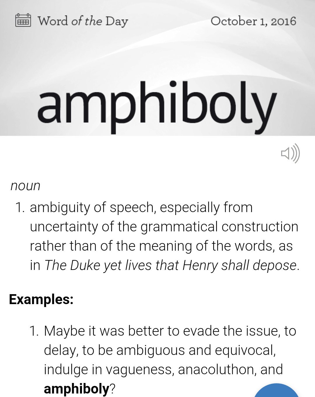 Amphiboly Fallacy