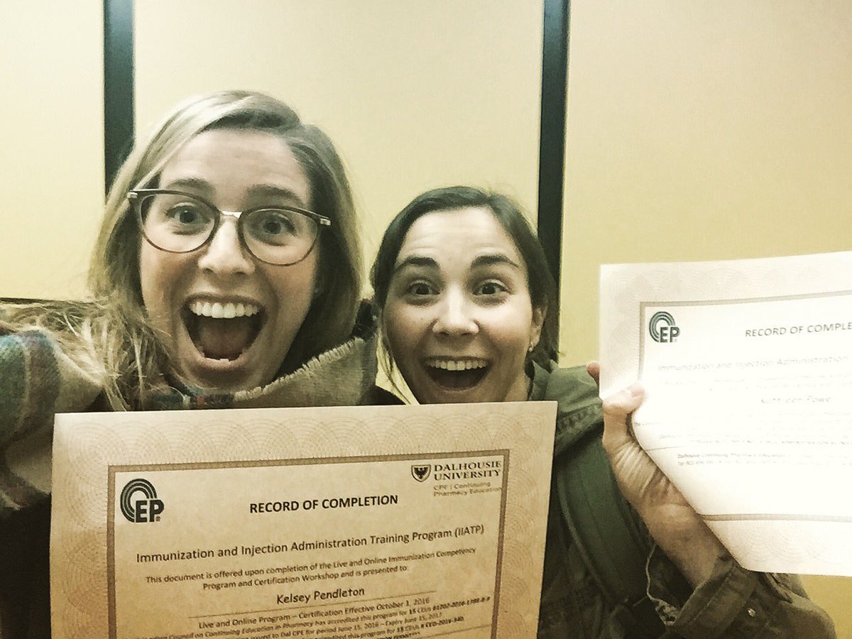 kkpendleton's tweet photo. That much closer to being the real deal #almostpharmacist #fluseasoniscoming #injectiontraining https://t.co/P1nn8Ll96R