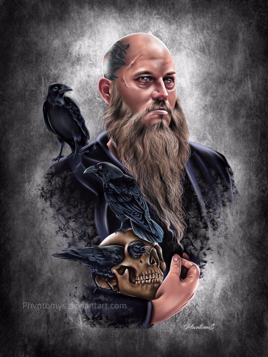 Ragnar Lothbrok from Vikings #fanart #portrait #digitalpainting #procreate ...