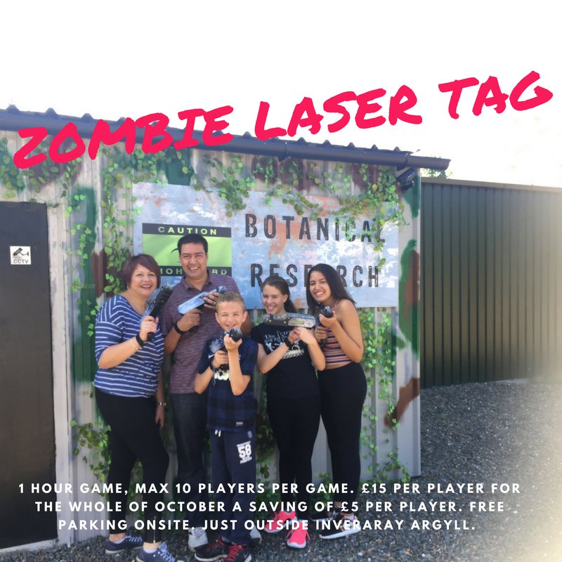 argylladventure's tweet photo. ZOMBIE LASER BLAST at Argyll Adventure Inveraray Argyll argyll https://t.co/yL1C40yBFI #inveraray #argylladventure #argyll #lasertag https://t.co/rDMMy48YvB