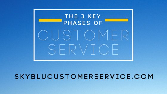 The 3 key phases of customer service | #custserv #customerservice | buff.ly/2cJ4t7A via @skybluexperts