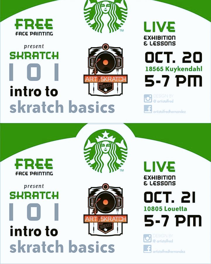 ARTofSKRATCH's tweet photo. #Starbucks #ArtofSkratch #skratch101
#Houston #Texas #truetablist #HoldingDownHtown #community #DJ #RT https://t.co/RZ3UMLv1eg