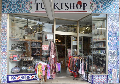 The Turkish Shop 's new tiled frontage is great #diyinspo, especially as they sell the tiles inside.