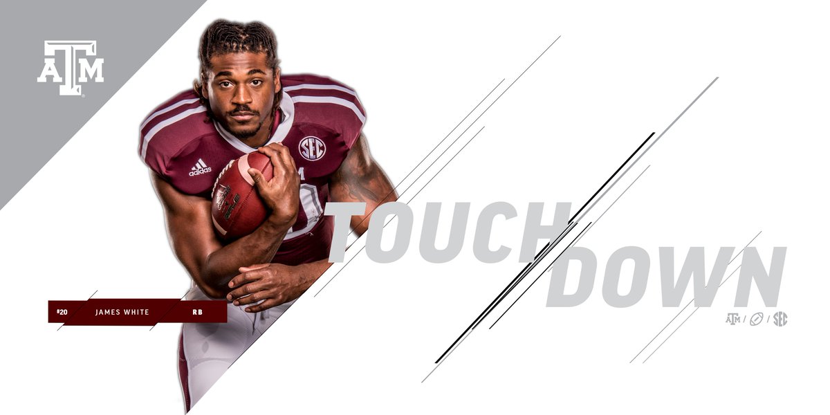 AggieFootball's tweet photo. TOUCHDOWN @jwhitethephenom!  #12thMan #TAMUvsSC https://t.co/aImeNxXKw4