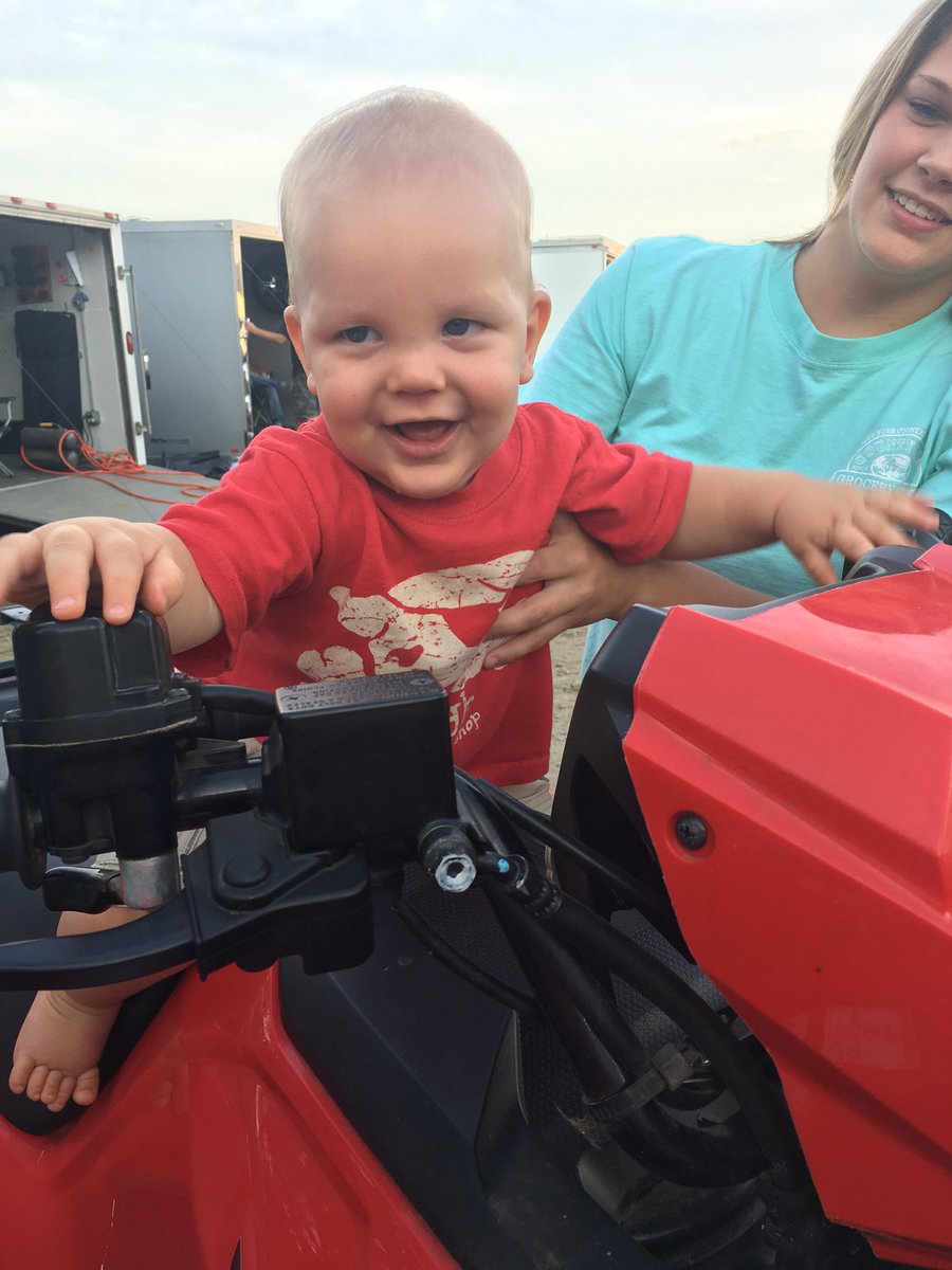 Daddy, I can't decide between this kart or this four wheeler. Either way I get to go fast!! Watch out! #sweetbabynash