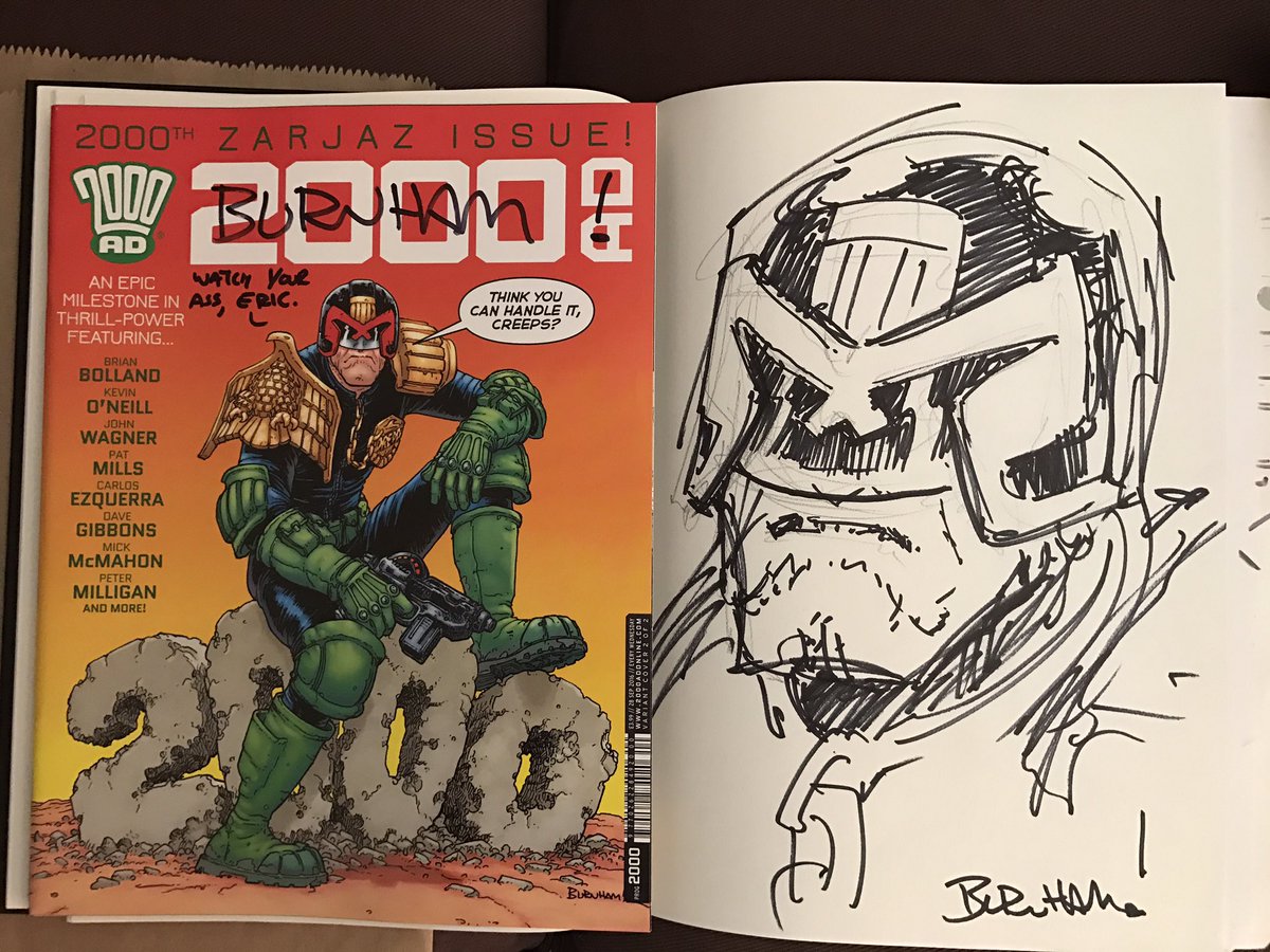 ericaaronpeters's tweet image. Thanks to @MeltdownComics and @TheBurnham for participating in  #Prog2000 Signing Day. Nice to see @2000AD get some love here in the US!