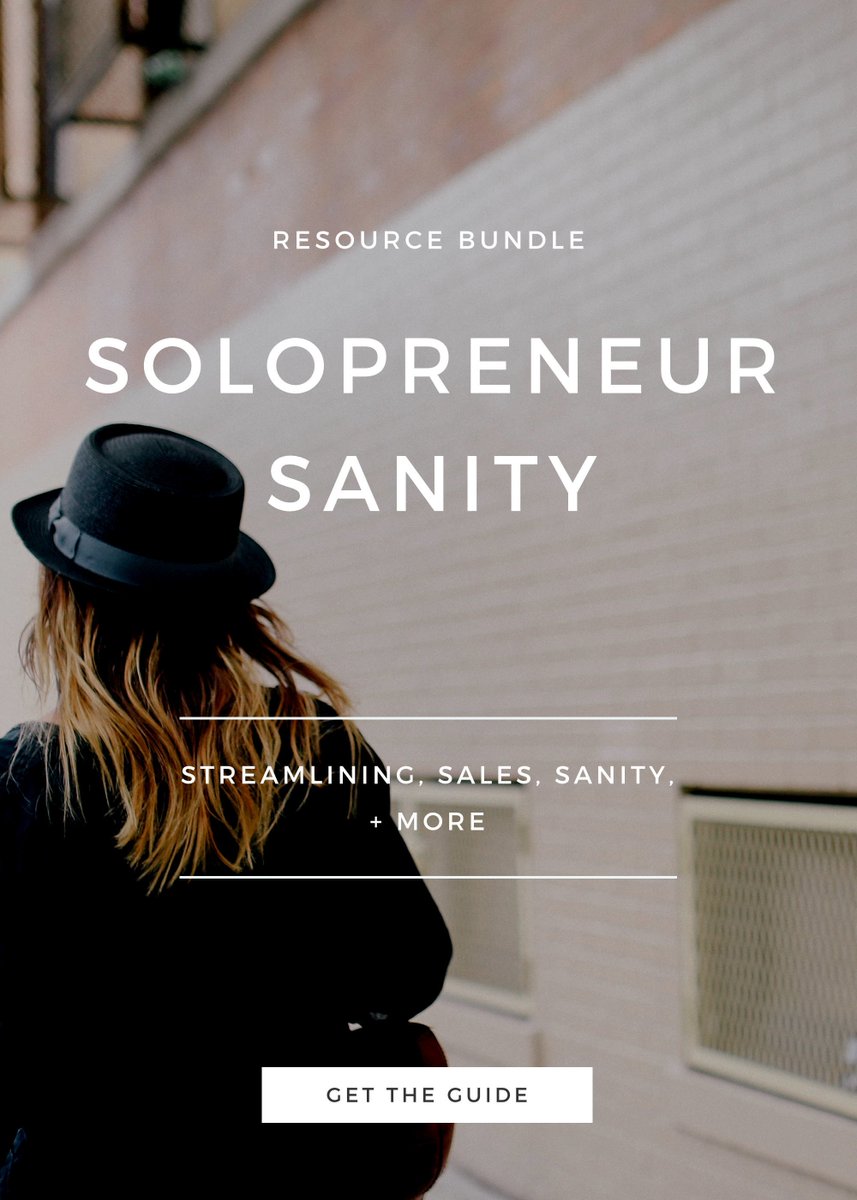 AisleAlwaysLove's tweet photo. Hey boss ladies! The solopreneur sanity guide is here ---> https://t.co/5o5OpVqk5i https://t.co/laFSWWUbhz