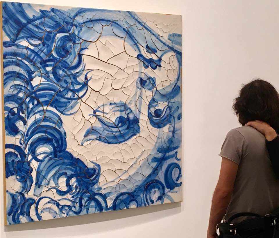 ferraginapress's tweet photo. #AdrianaVarejao con #PepiMarchettiFranchi c/o #GagosianRome #Azulejao #BigTile #Roma https://t.co/o90aC9LNkD