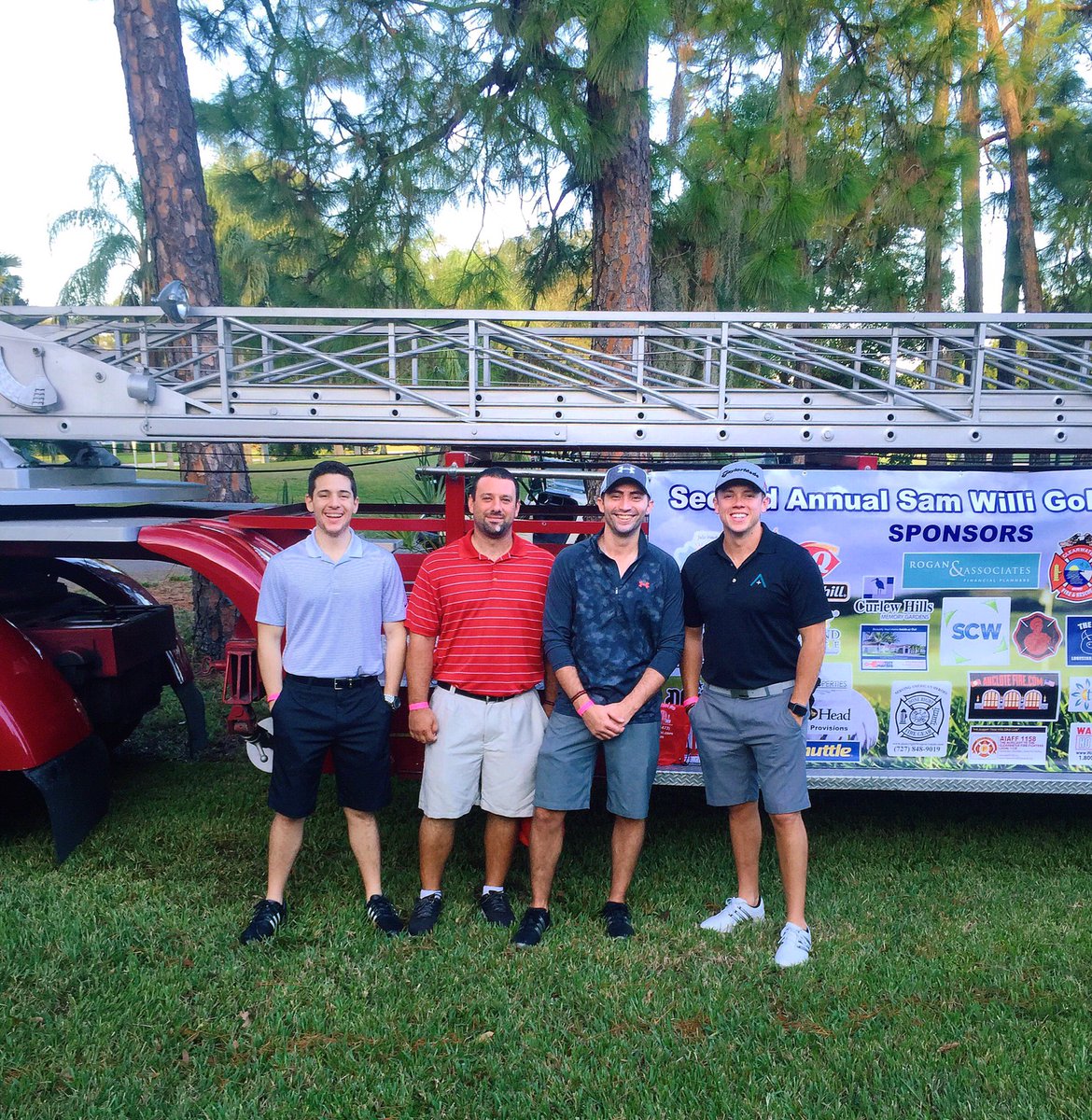 Advluence's tweet image. Awesome outing at @LansbrookGC with #ClearwaterFireDept