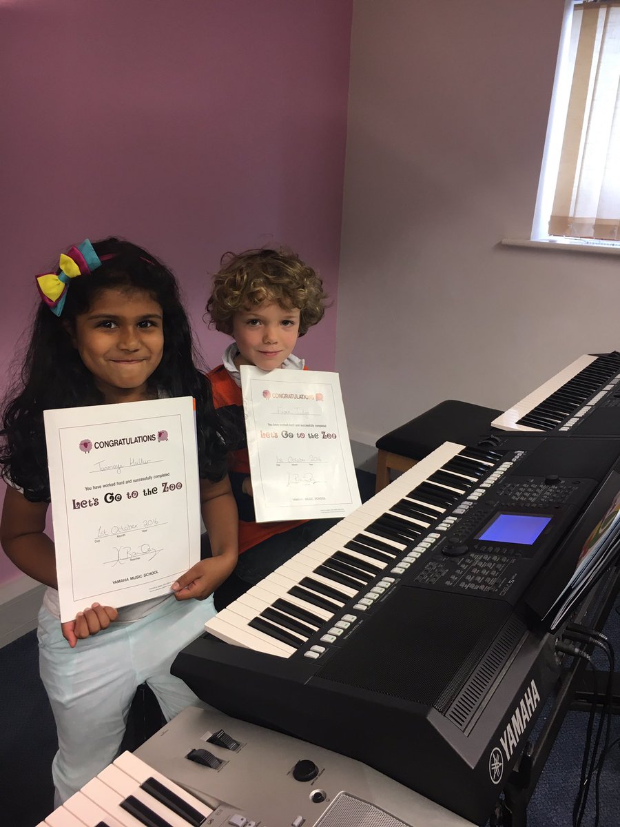 solihullmusic's tweet photo. Well done Tanmayi and Fionn! Book 1 completed on the Junior Play for Keeps Keyboard course! #music #superstars https://t.co/MGScHigcEz