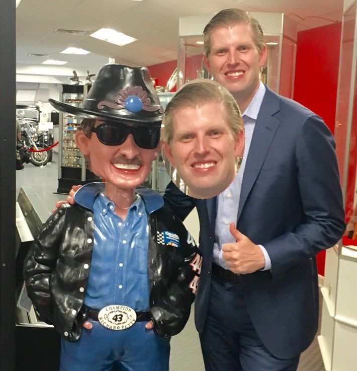 filmystic's tweet photo. .@BCDreyer @NathanDunbar Holy effing yikes.
"@EricTrump Great visiting the Richard Petty Museum/Garage in #LevelCrossNC! Amazing man!" https://t.co/MROr2Zo6U4