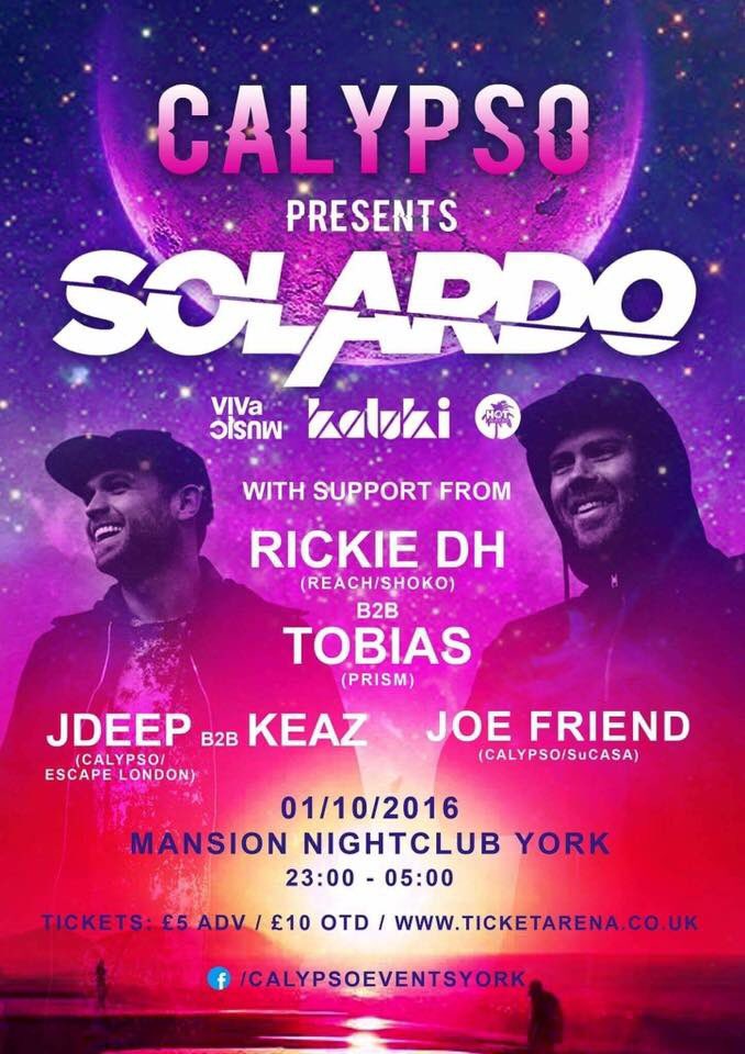 MansionYork's tweet photo. Can't tell you how proud we are hosting @SolardoMusic tonight downstairs, this years most talked about on our @FunktionOne for @Calypso_York https://t.co/cARPyKn9T4