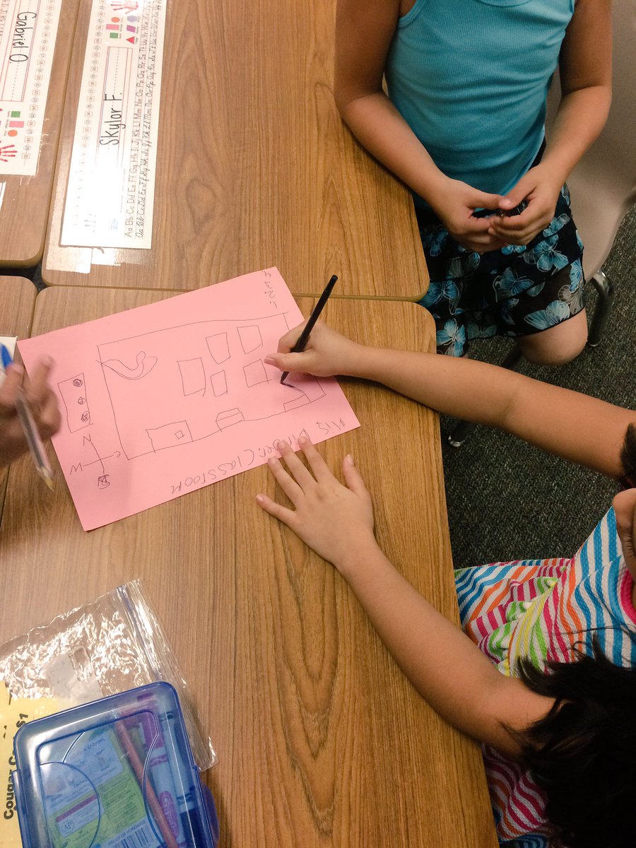 msdingerbce's tweet photo. We also created a hidden treasure map of our classroom...giving directions using our cardinal directions! https://t.co/whEk3KHQnD