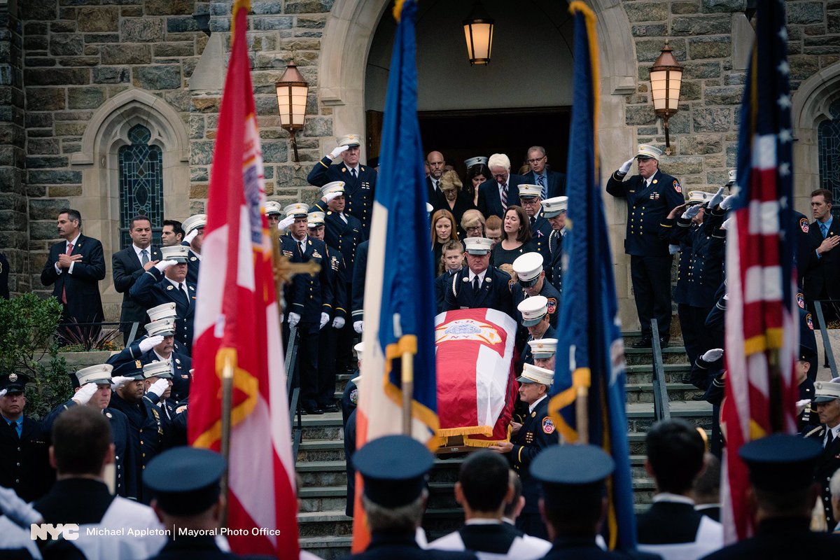 Today - and every day - we honor the life and sacrifice of @FDNY Deputy Chief Michael Fahy. May you rest in peace.