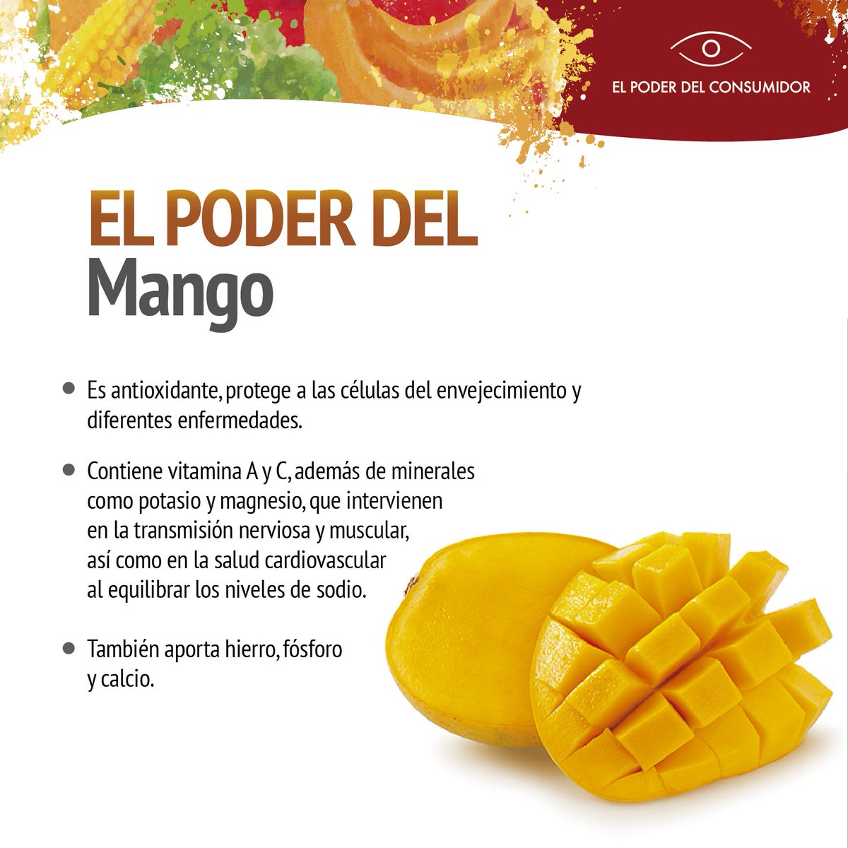 definido llevar a cabo salir Poder del Consumidor on Twitter: "Comer mango aporta vitaminas y minerales  como fósforo, hierro y calcio: https://t.co/tT8b9kUISk" / Twitter