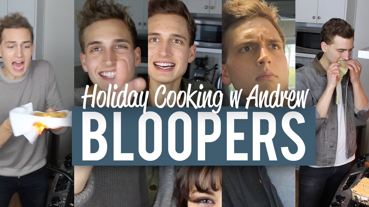 andrewlowe's tweet photo. NEW VID!! "HOLIDAY COOKING WITH ANDREW BLOOPERS!!" // https://t.co/xYxkage75b Here's all the HCWA bloops! Woo! Have fun thx for watching https://t.co/GYzAOjJyDp
