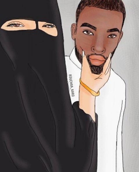Le plus r cent pour Photo Couple  Islam Dessin  Bethwyns 
