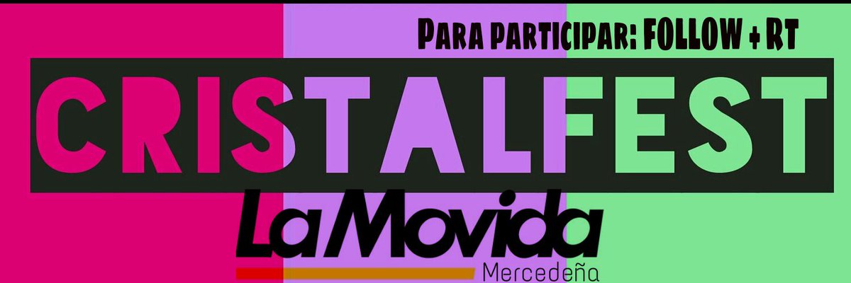 LMovidaMechi's tweet photo. ¿Queres una entrada para @CristalFest ? ¡ Siguenos y haz RT para entrar en el #SorteoLMM! Si tus amigos hacen lo mismo tenes mas chance😆😆😆 https://t.co/f6tQKgf8ni