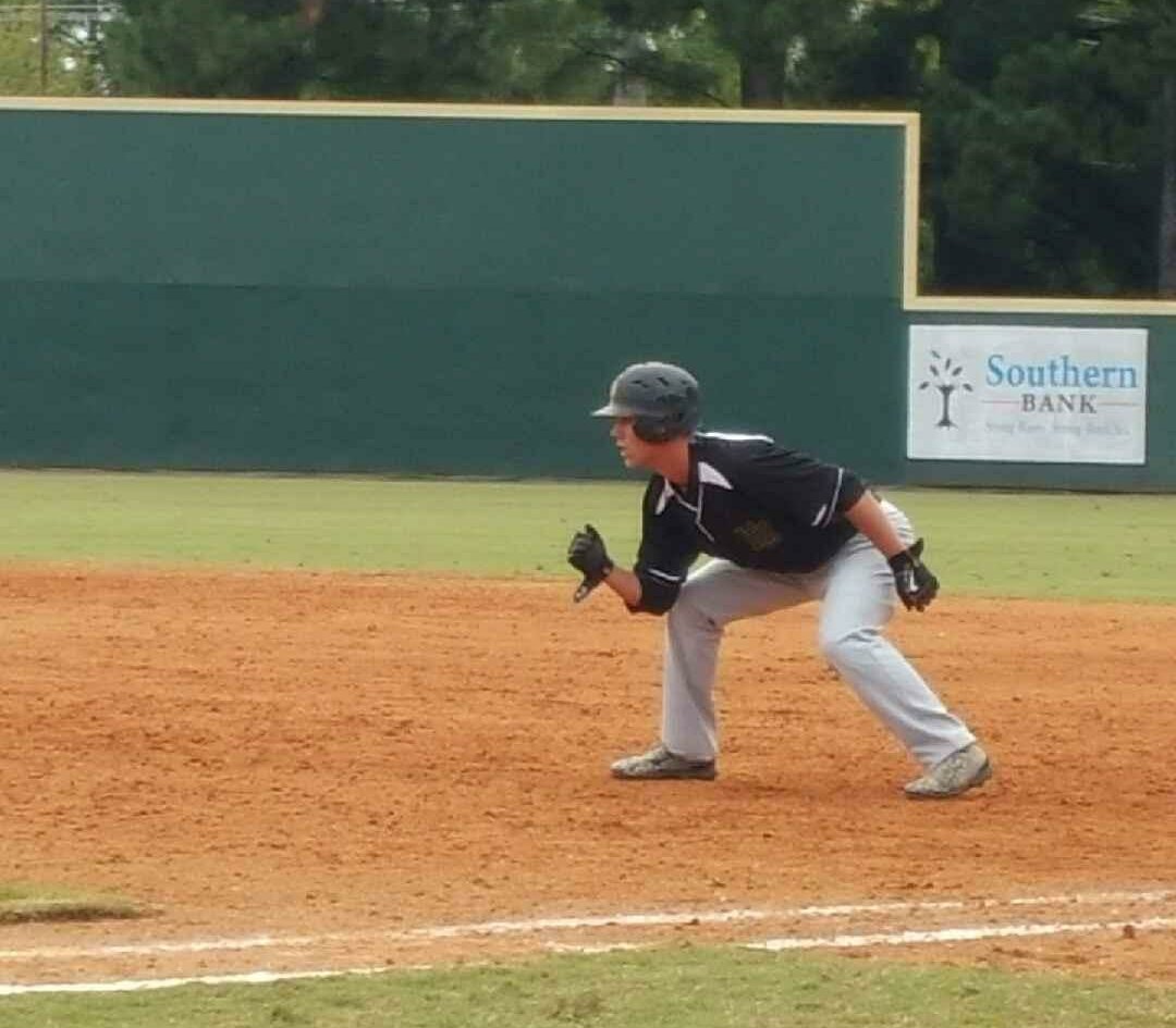 Gr8tnesG's tweet image. First university AB with a base hit . #hardingbaseball #gac