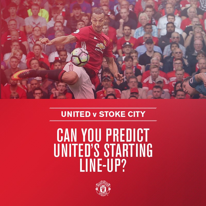 ManUtd's tweet photo. We're giving away a signed #MUFC shirt in our team predictor competition - enter here: https://t.co/RQdMEkxw9c https://t.co/jamMBj5Pzd