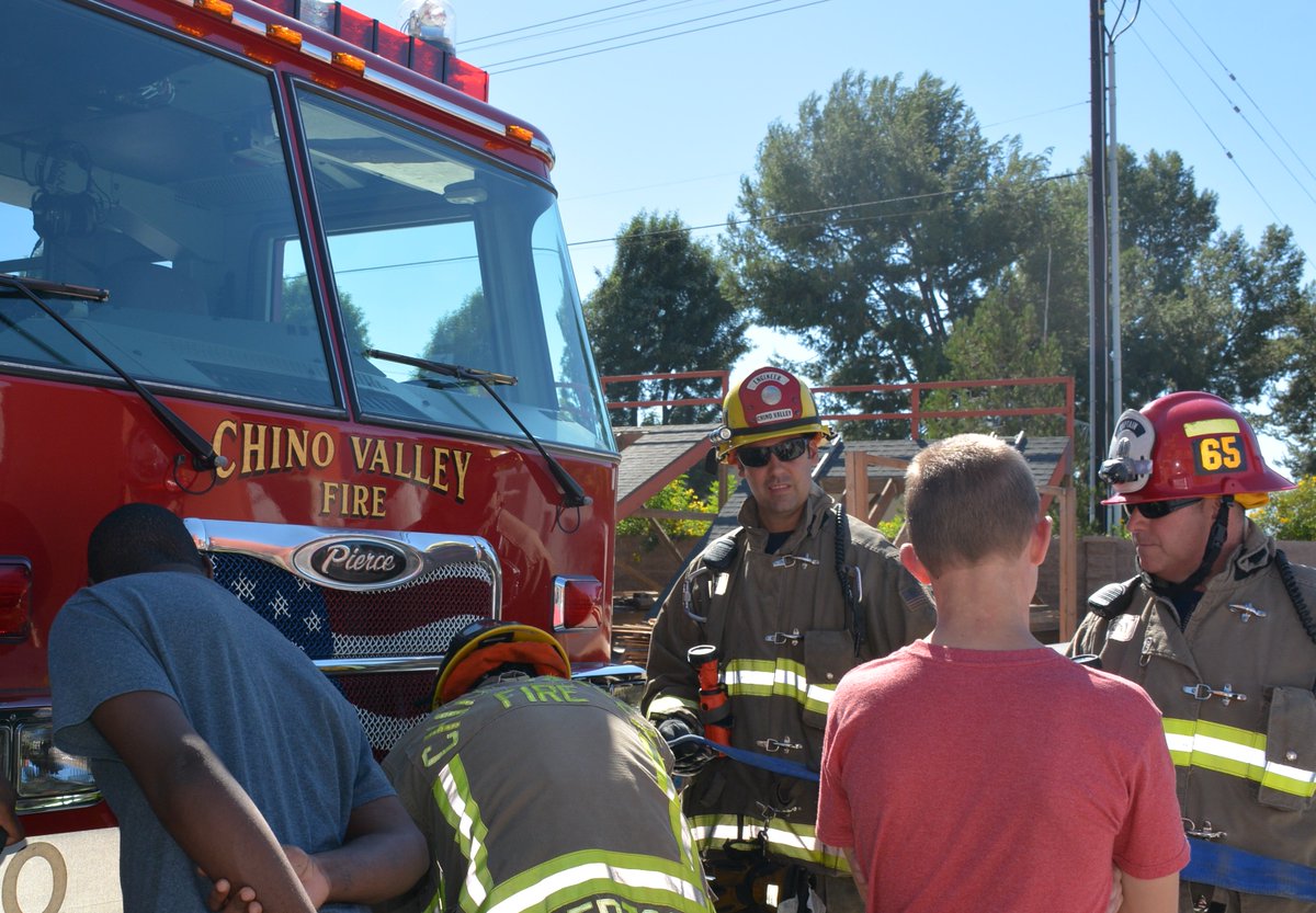 cvifd's tweet photo. #CVIFD showed skills needed to be a firefighter/paramedic to 12 boys from Boys Republic that expressed interest in a #FireService career. https://t.co/o6DiSaTwZ0