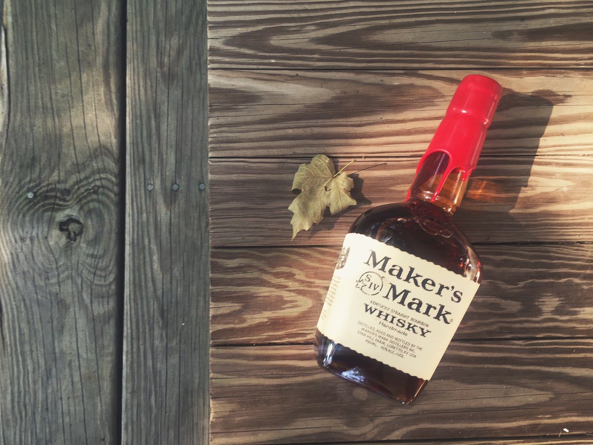 MakersMark's tweet photo. No use crying over fallen leaves. Welcome to October. #MakeItDelicious https://t.co/JLvMRhgui9