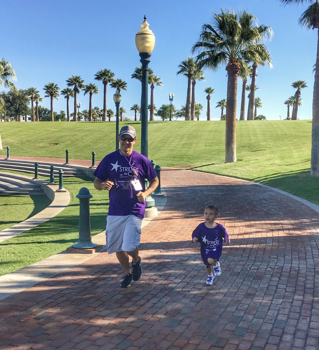 Me and my little man striding for CJD across the finish line! #Strides4CJD #CureCJD #CJDFoundation <a href="/CJDFoundation/">CJD Foundation</a> <a href="/StartLineRacing/">StartLine Racing</a>