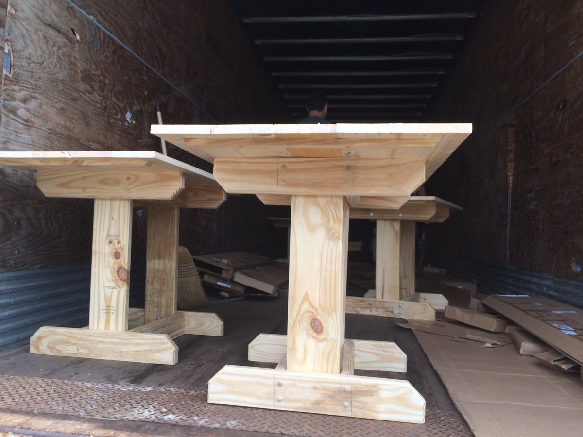 bryandupuis's tweet photo. Thanks to @RVAToolBank and our @coolspringbc volunteers for making our @caritas_va table/bed build a success! #linklearnlive https://t.co/M3uqRztz9j