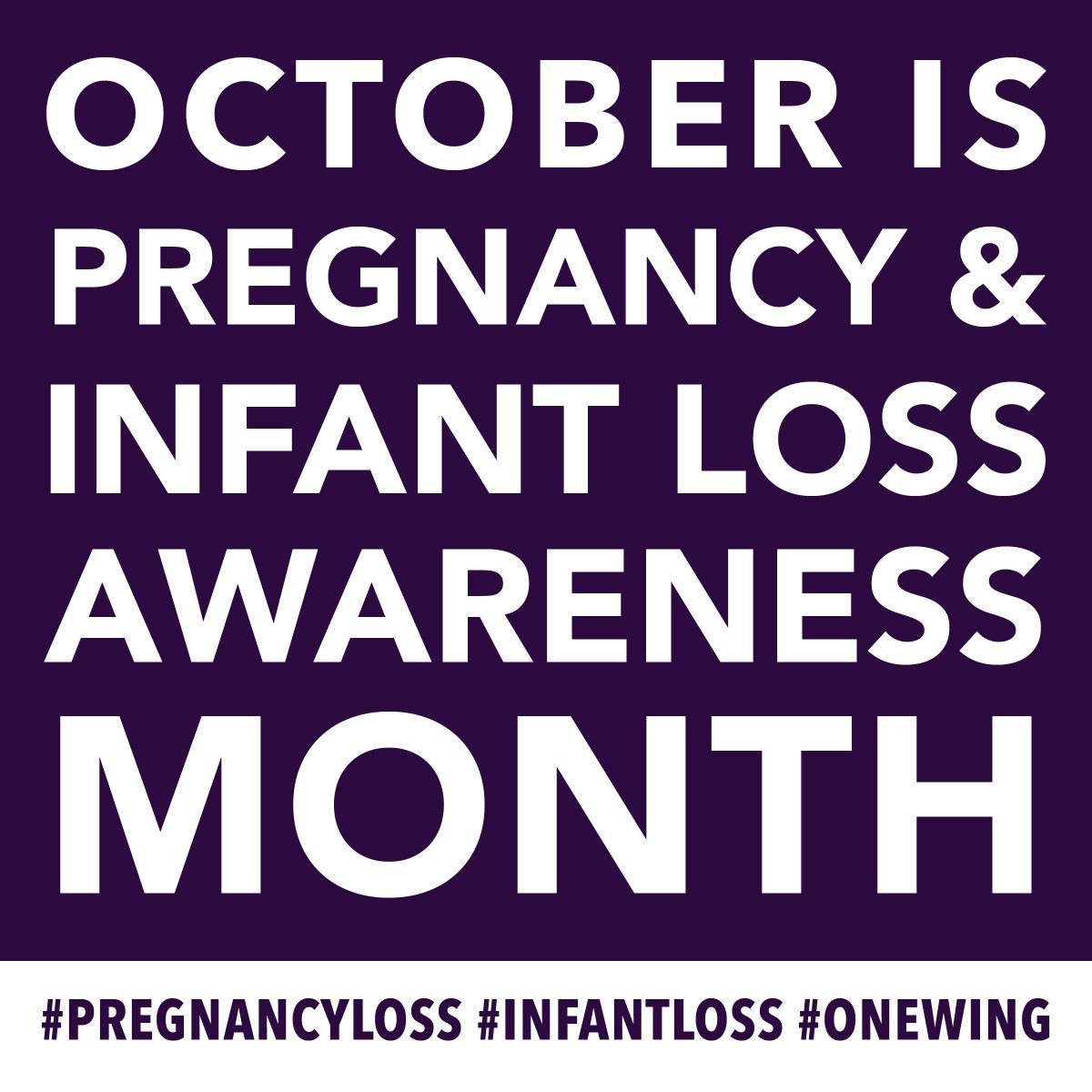 onewing_found's tweet photo. October is Pregnancy and Infant Loss Awareness Month. Visit our Memory Wall today: https://t.co/DAmqwRujP8
#onewingfoundation https://t.co/NfVvbEW4PT