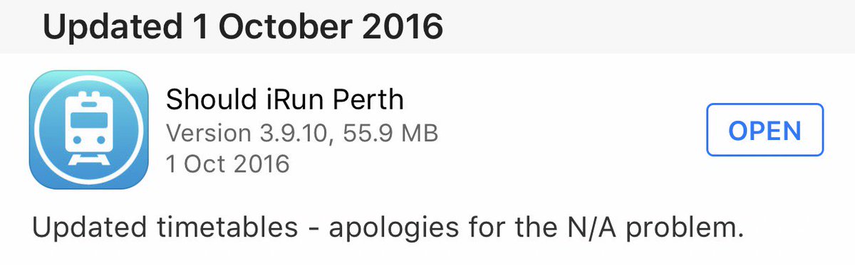 ShouldiRunApp's tweet image. Fix for the N/A problem now available from the App Store. Apologies again!