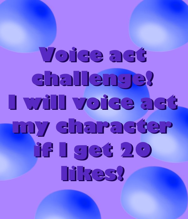 //10 likes
I'll just talk 
15 i'll sing 

20 is to much for me to wait on
