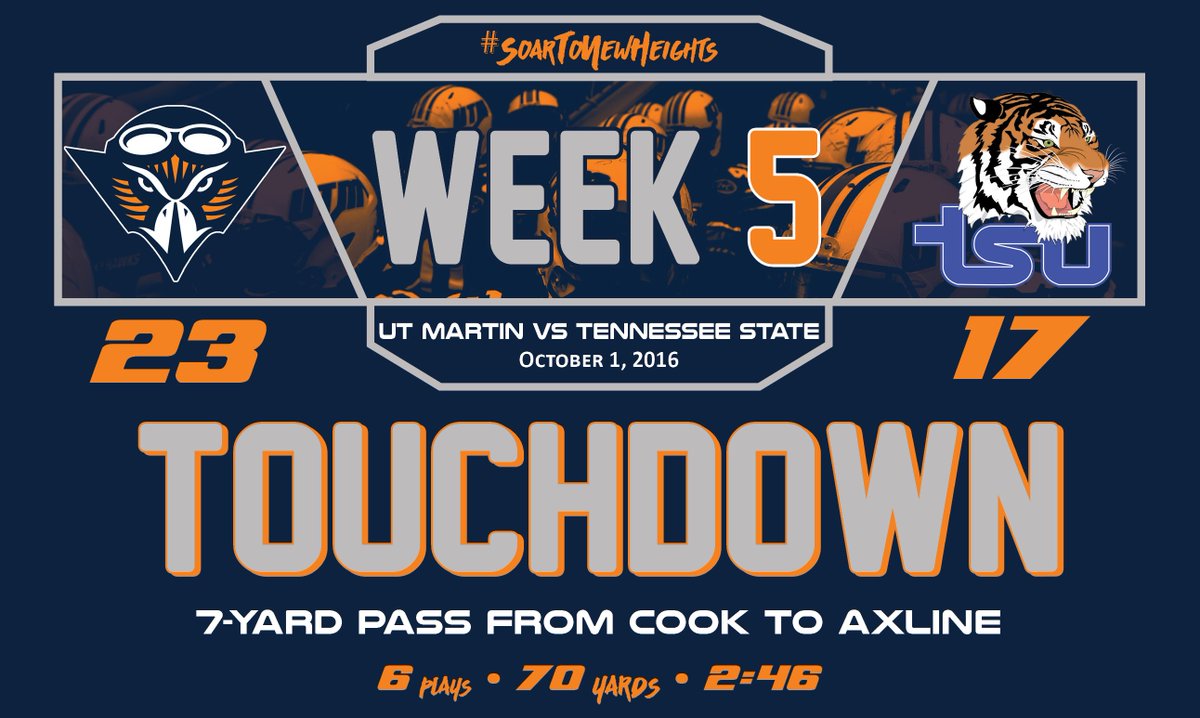 ETHAN_RECLAIM's tweet photo. FB: TOUCHDOWN SKYHAWKS! Troy Cook finds Ben Axline for a 7-yard touchdown to put the Skyhawks back on top 23-17! https://t.co/Ejniee3fAE
