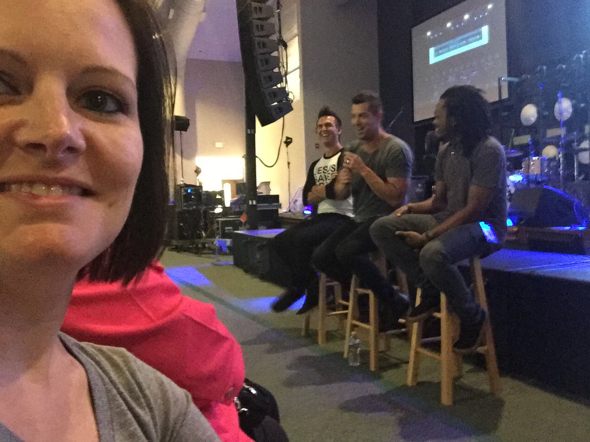 allison_branch_'s tweet photo. no photos w/ @jeremycamp during Q&A so why not a selfie? :) #IWF2016 so excited for tonight!!! @citizenway @teachermonicap https://t.co/xqrjjDIj93
